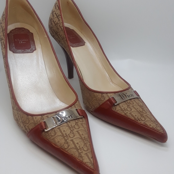 Dior Shoes - Vintage signature Christian Dior Heels